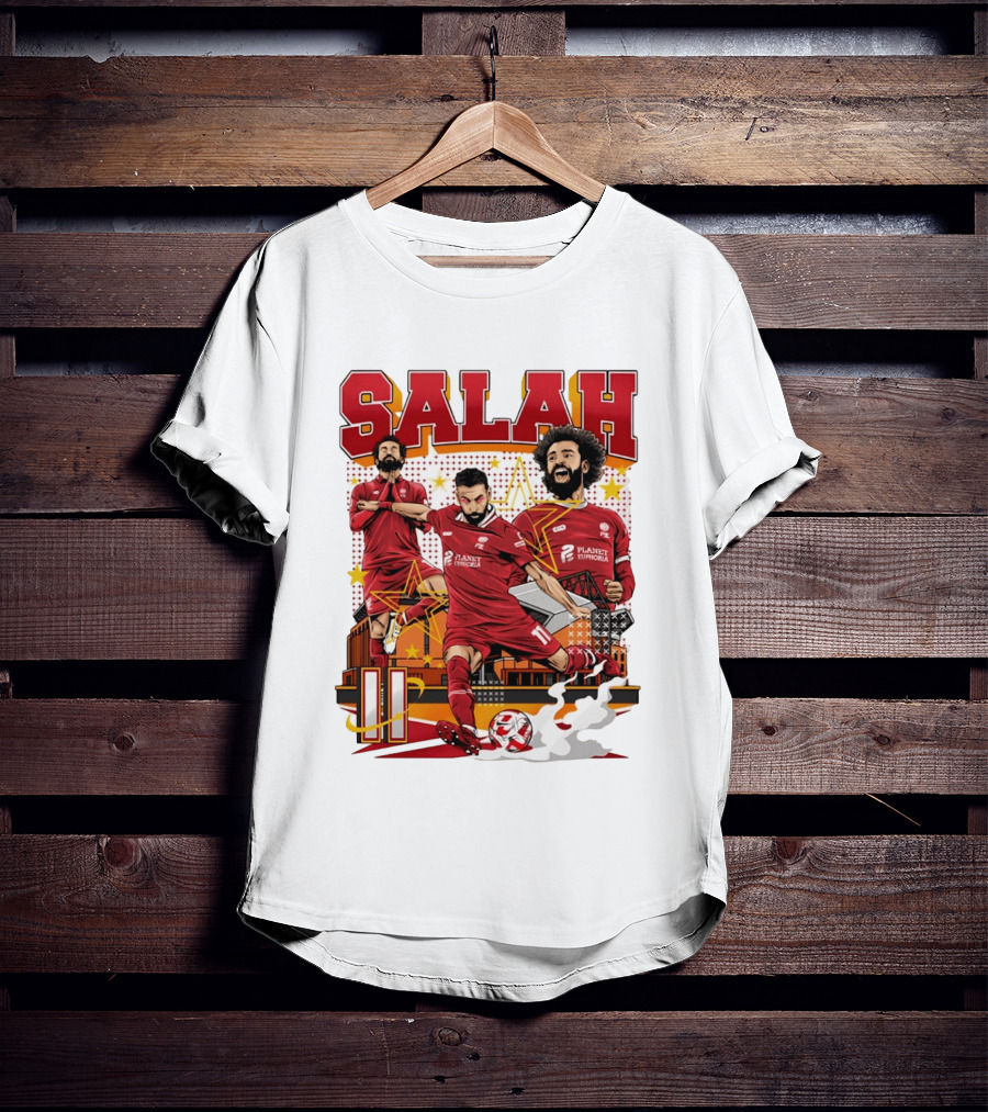 Mohamed Salah Liverpool FC Planet Euphoria Premier League T-Shirt