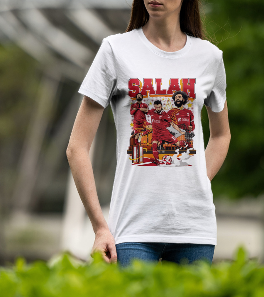 Mohamed Salah Liverpool FC Planet Euphoria Premier League T-Shirt