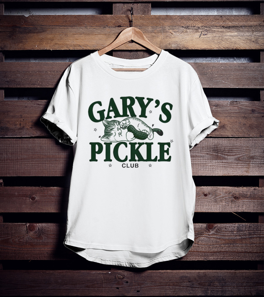 Gary's Pickle Club Cat And Pickle 2025 T-Shirt