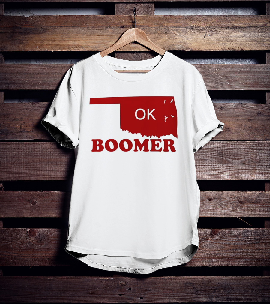 Oklahoma State OK Boomer Map T-Shirt