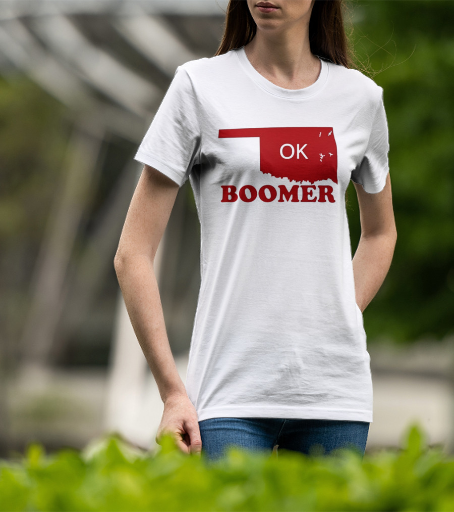 Oklahoma State OK Boomer Map T-Shirt