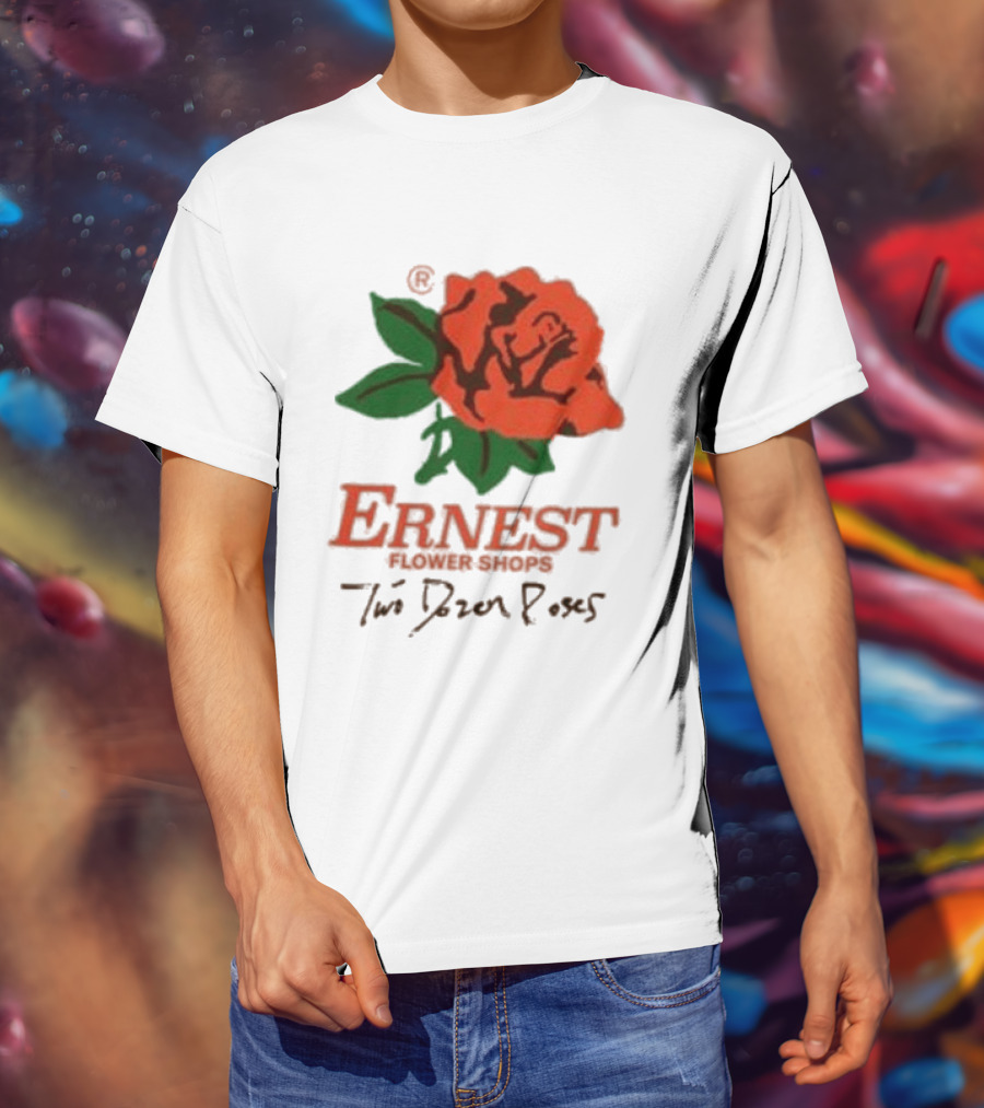 Ernest Flower Shops Two Dozen Roses Rose T-Shirt