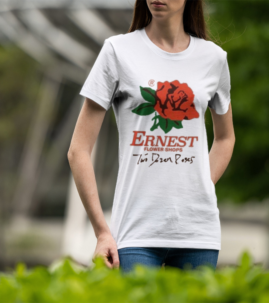 Ernest Flower Shops Two Dozen Roses Rose T-Shirt
