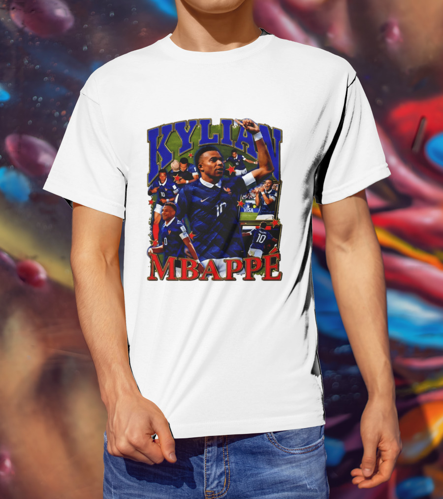 Kylian Mbappe France National Team Star Player Highlights Number 10 T-Shirt