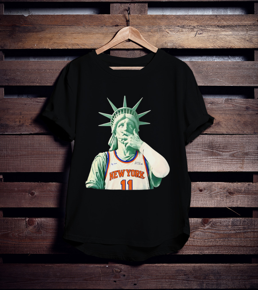 New York Knicks Statue Of Liberty Number 11 Jalen Brunson 2026 T-Shirt