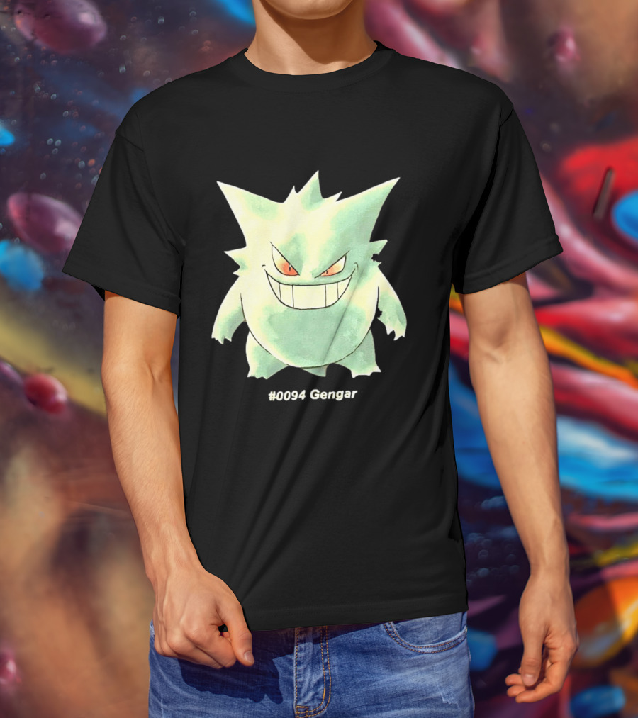 Gengar Pokemon 0094 Shadow Pokemon Ghost Type T-Shirt
