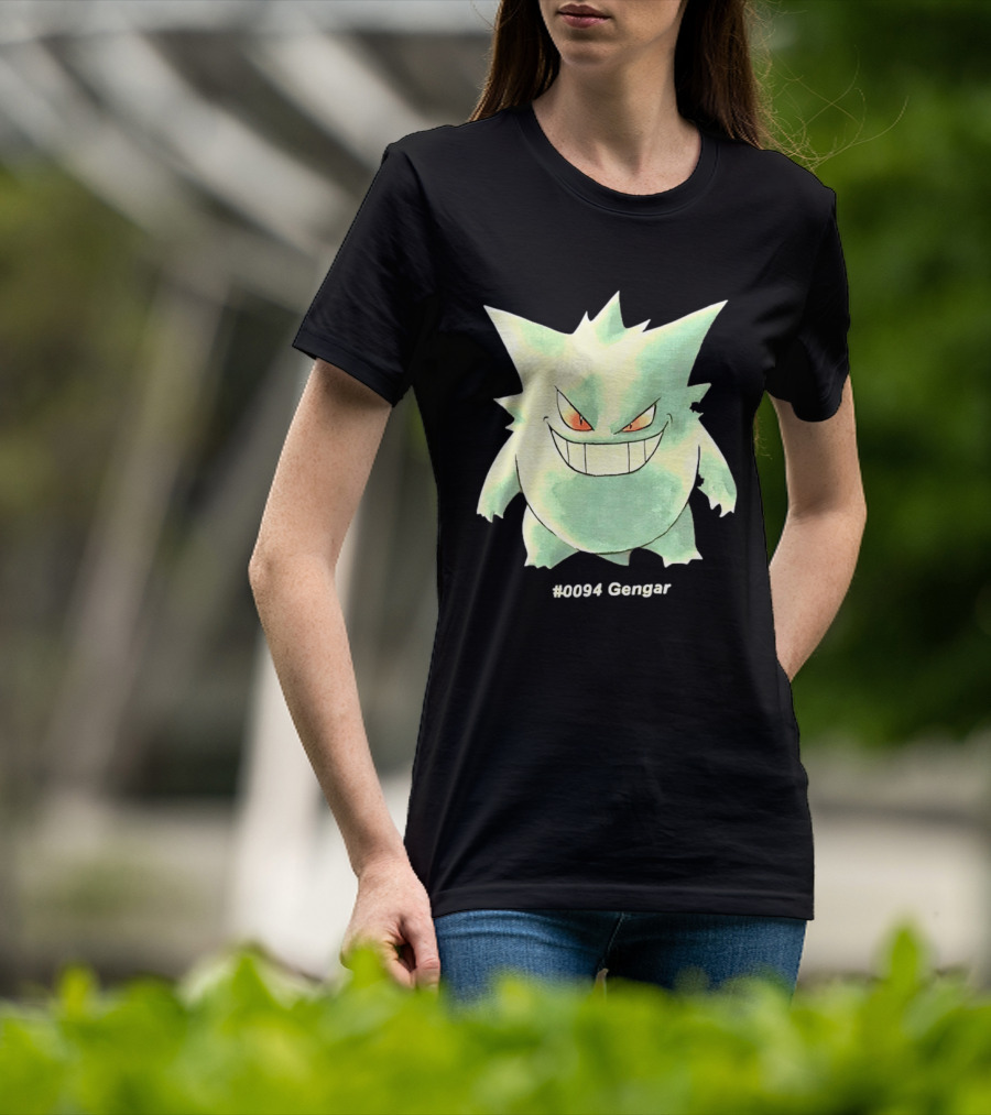 Gengar Pokemon 0094 Shadow Pokemon Ghost Type T-Shirt