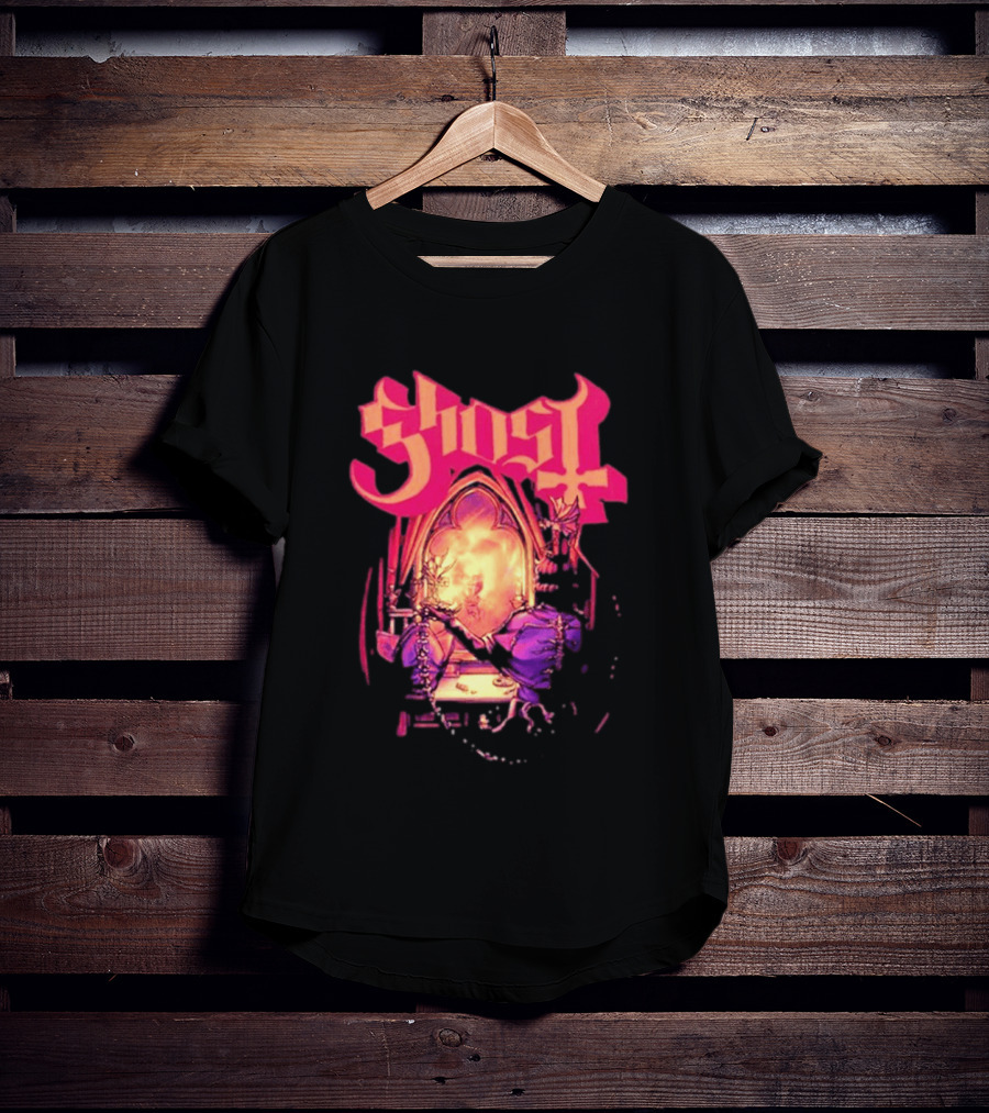 Ghost Band Summer 2026 Exclusive Dressing Room Gothic Mirror T-Shirt