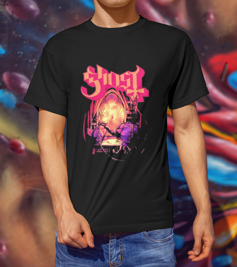 Ghost Band Summer 2026 Exclusive Dressing Room Gothic Mirror T-Shirt