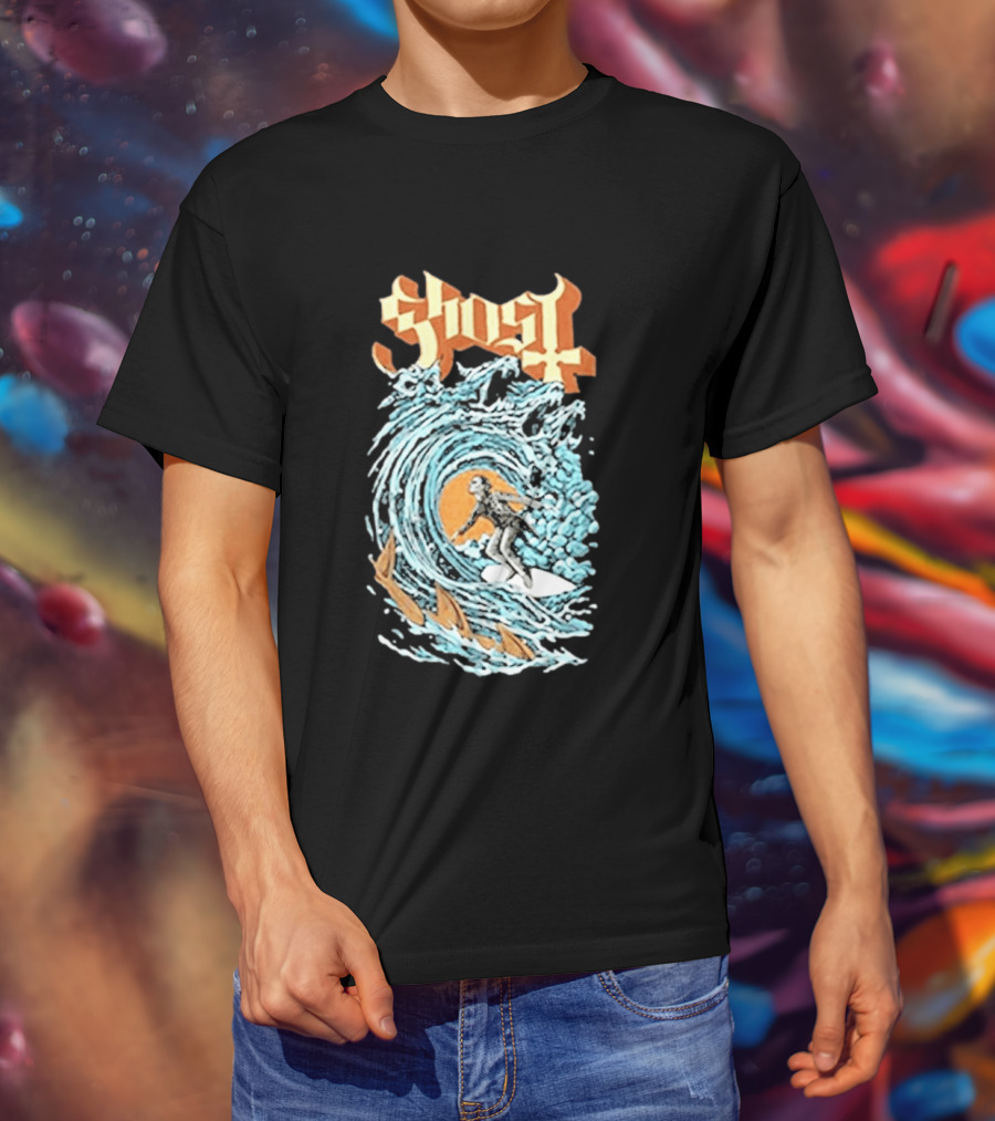 Ghost Band Summer 2026 Exclusive Papa Surf Muscle Wave T-Shirt