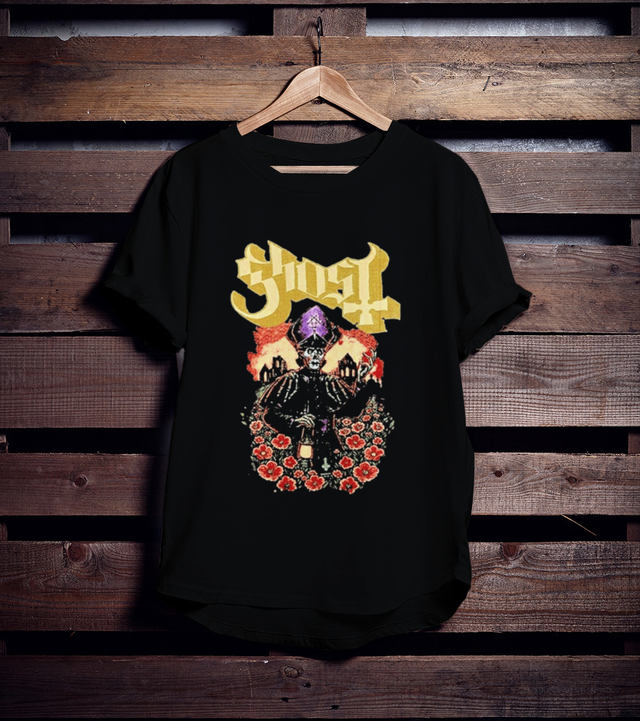 Ghost Band Summer 2026 Exclusive Peace Field Skeleton Priest And Floral T-Shirt