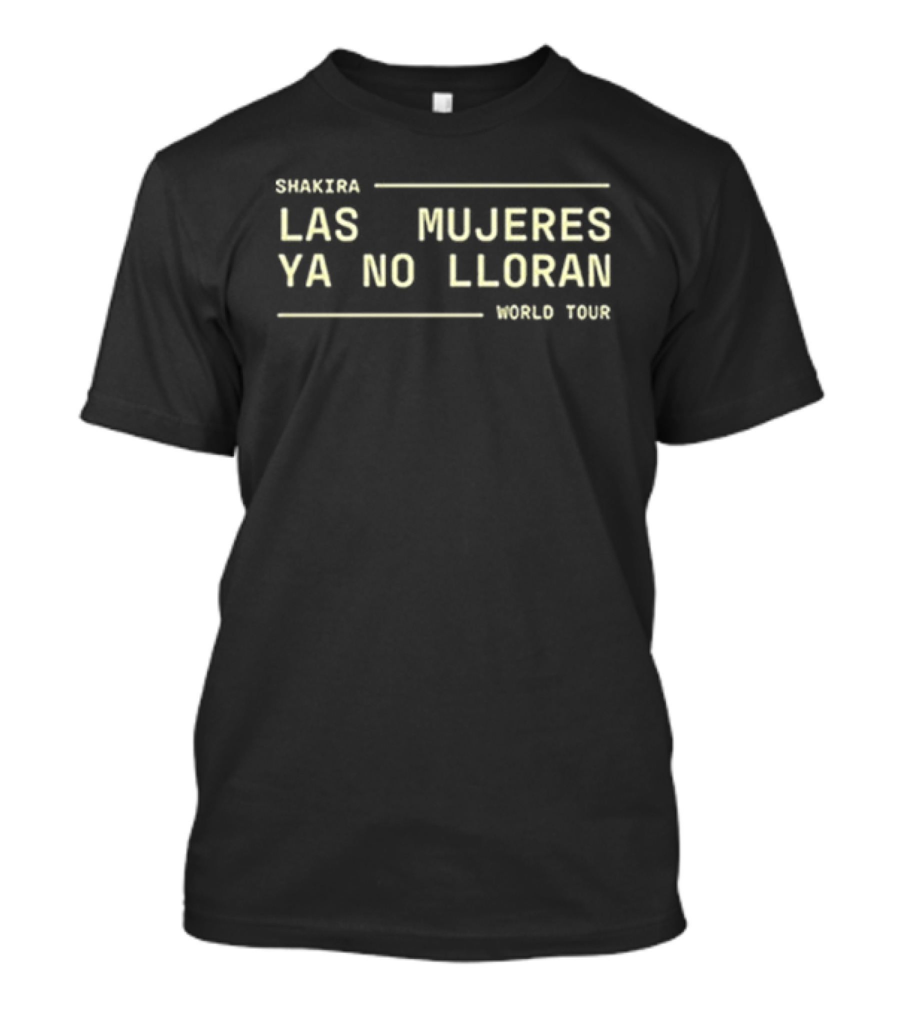 Shakira Las Mujeres Ya No Lloran Songs Tour T-Shirt