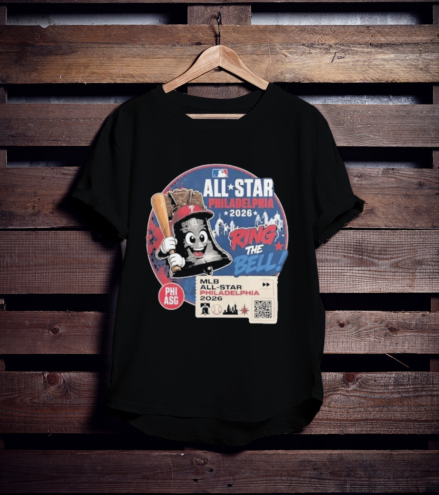 Philadelphia MLB All Star Game 2026 Ring The Bell Liberty Bell Baseball T-Shirt