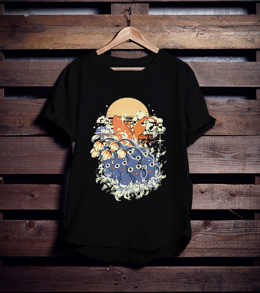 Surfing Pikmin Good Wave Sunset Retro Adventure T-Shirt