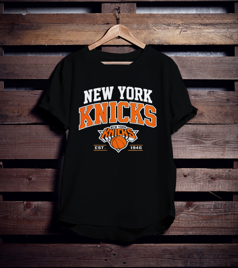 New York Knicks Est 1946 Basketball Team Orange T-Shirt