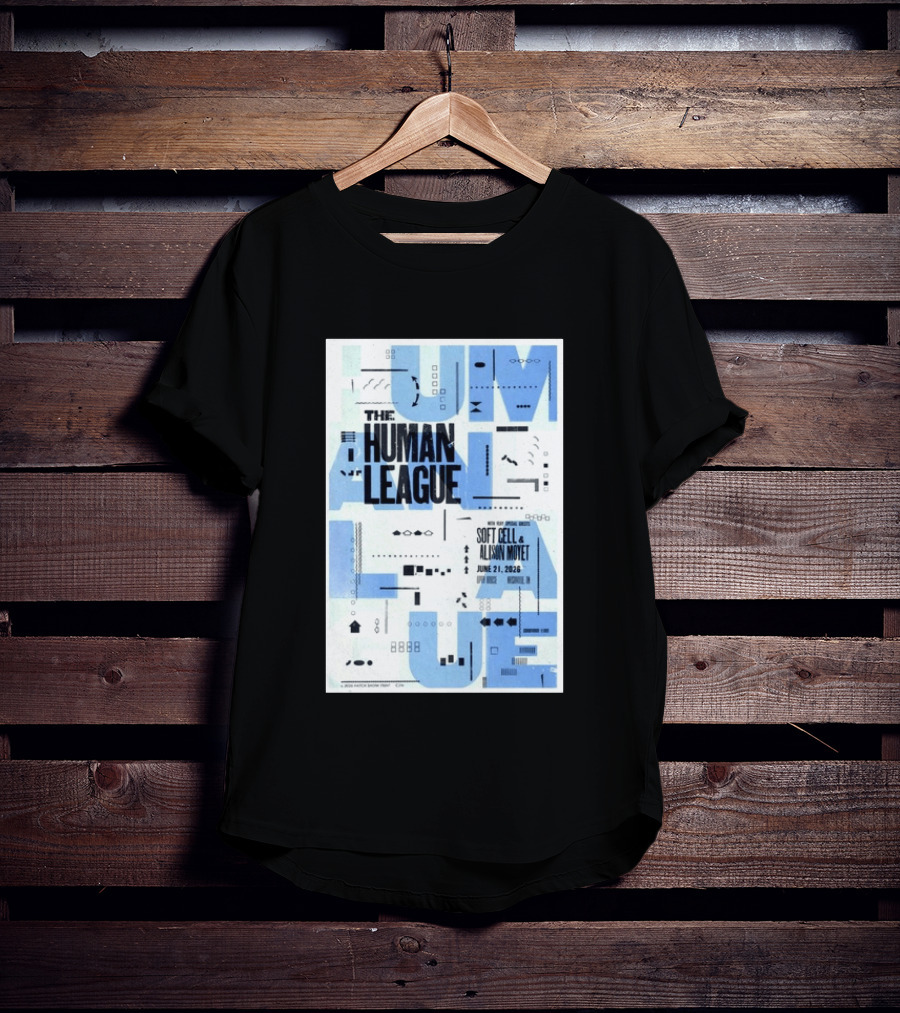 The Human League Soft Cell Alison Moyet June 21 2026 Nashville T-Shirt