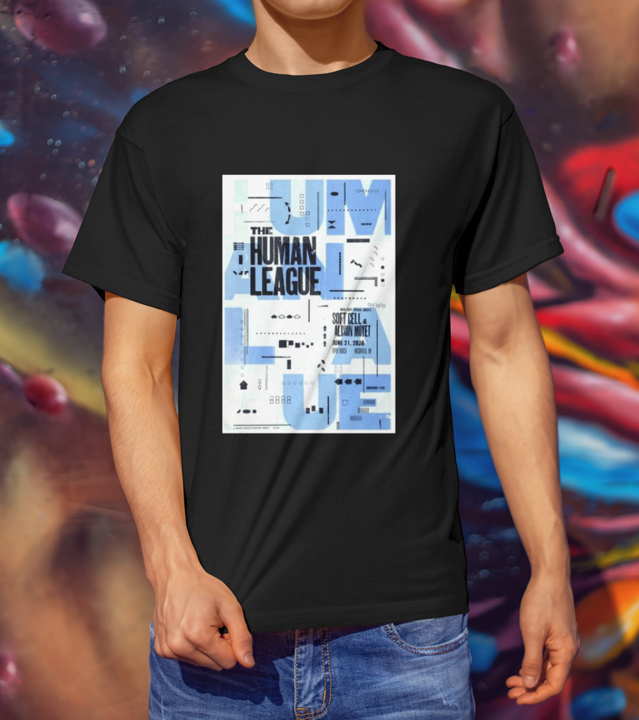 The Human League Soft Cell Alison Moyet June 21 2026 Nashville T-Shirt