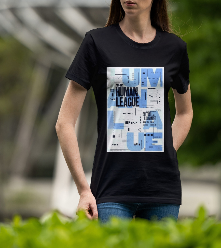 The Human League Soft Cell Alison Moyet June 21 2026 Nashville T-Shirt