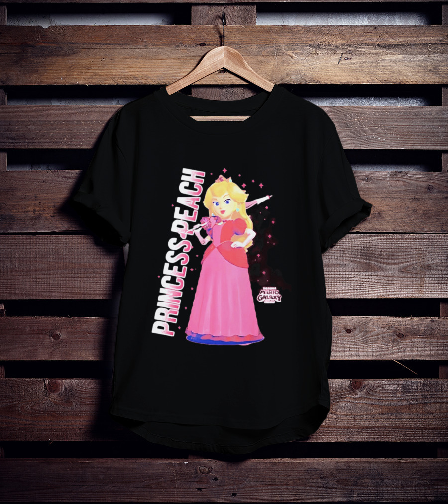 Super Mario Galaxy Movie Princess Peach Colorful Adventure T-Shirt