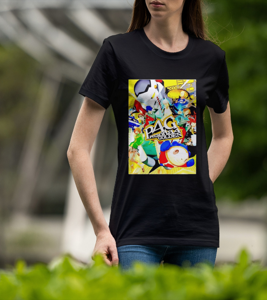 Persona 4 Golden P4G Main Cast Izanagi Teddie Kanji Naoto Chie Yosuke Yukiko Margaret T-Shirt