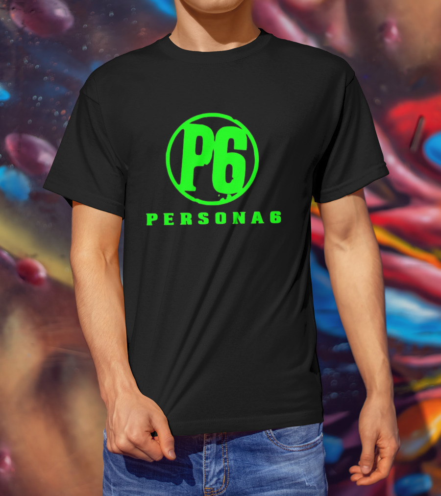 Persona 6 P6 Gaming Series Retro Green T-Shirt