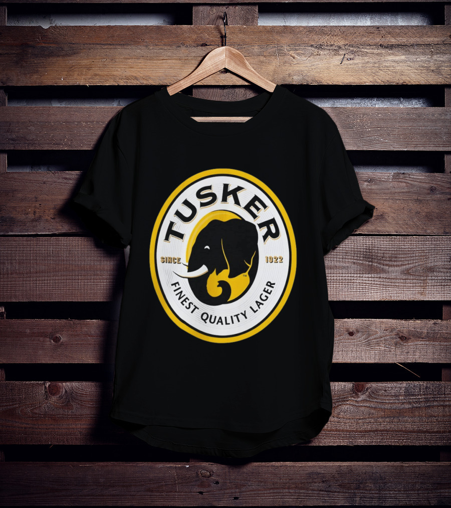 Tusker Elephant Finest Quality Lager Since 1922 T-Shirt