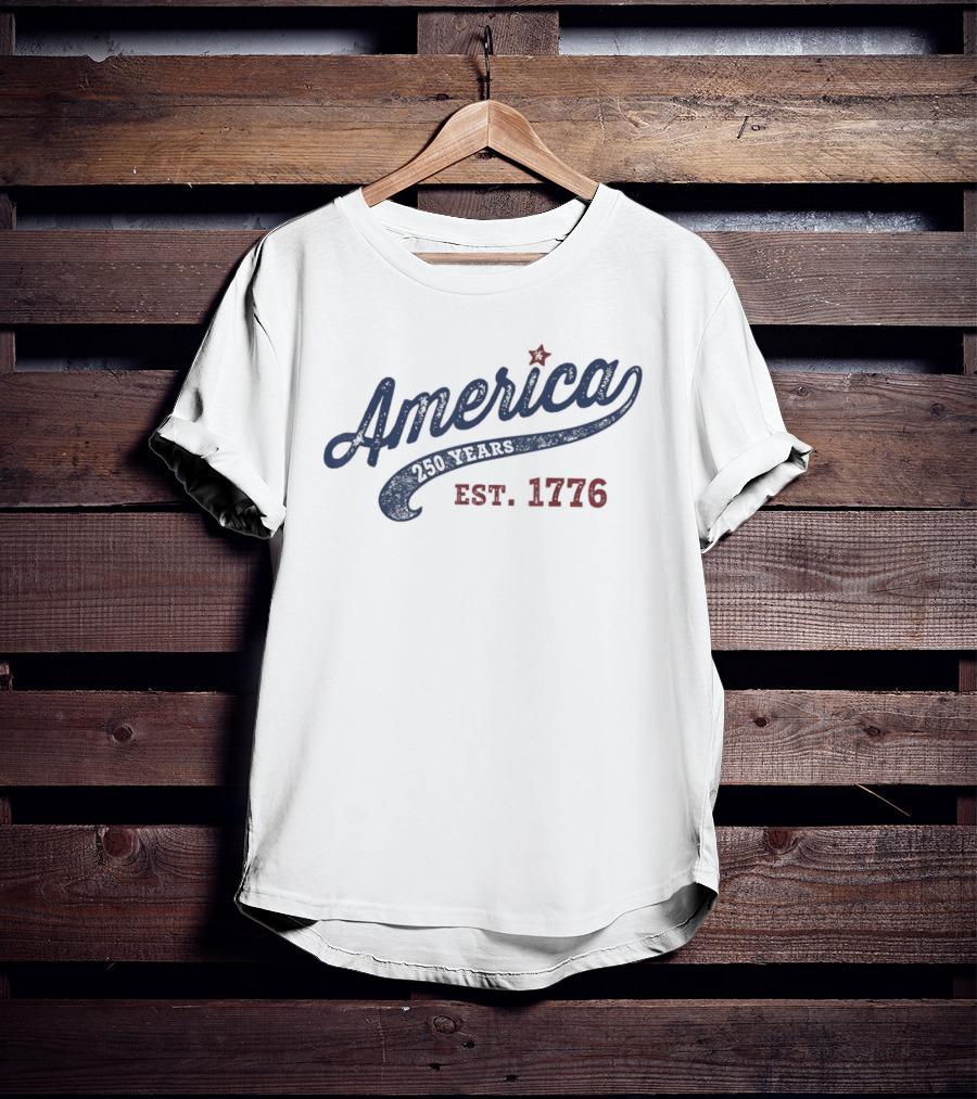 America 250 Years Est. 1776 Fourth Of July Independence Day USA T-Shirt