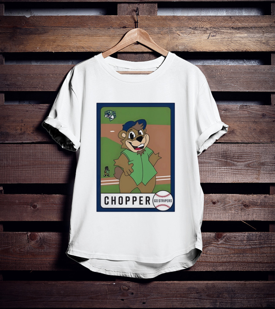 Chopper Gwinnett Stripers Baseball Card Go Stripers T-Shirt