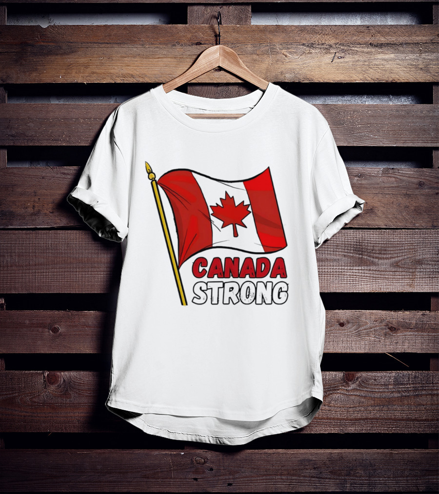 Canada Strong Maple Leaf Flag Pride T-Shirt