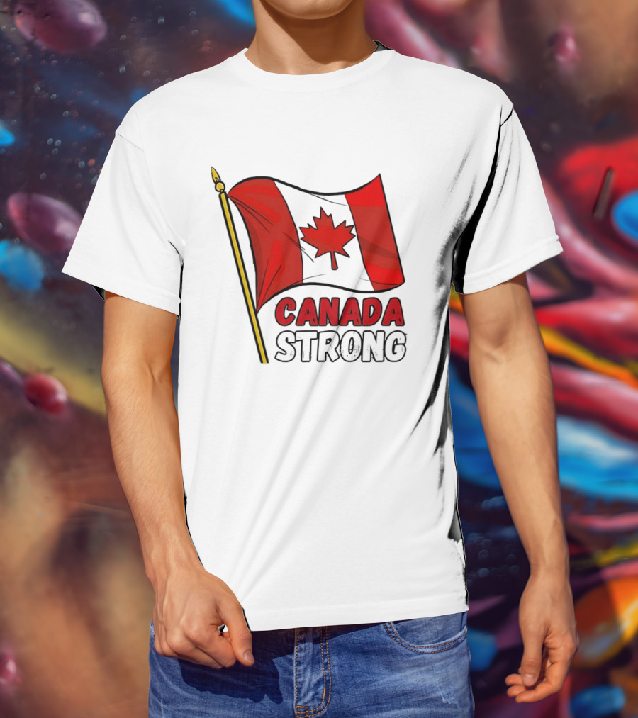 Canada Strong Maple Leaf Flag Pride T-Shirt