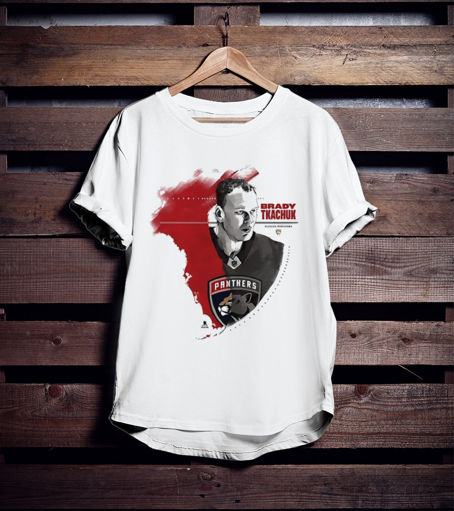 Florida Panthers Brady Tkachuk Portrait State Of Florida T-Shirt