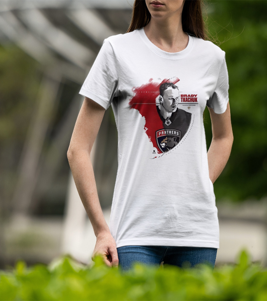Florida Panthers Brady Tkachuk Portrait State Of Florida T-Shirt