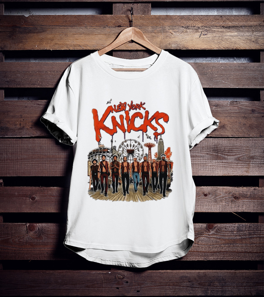 New York Knicks The Warriors Coney Island Gang Ferris Wheel Empire State Building T-Shirt