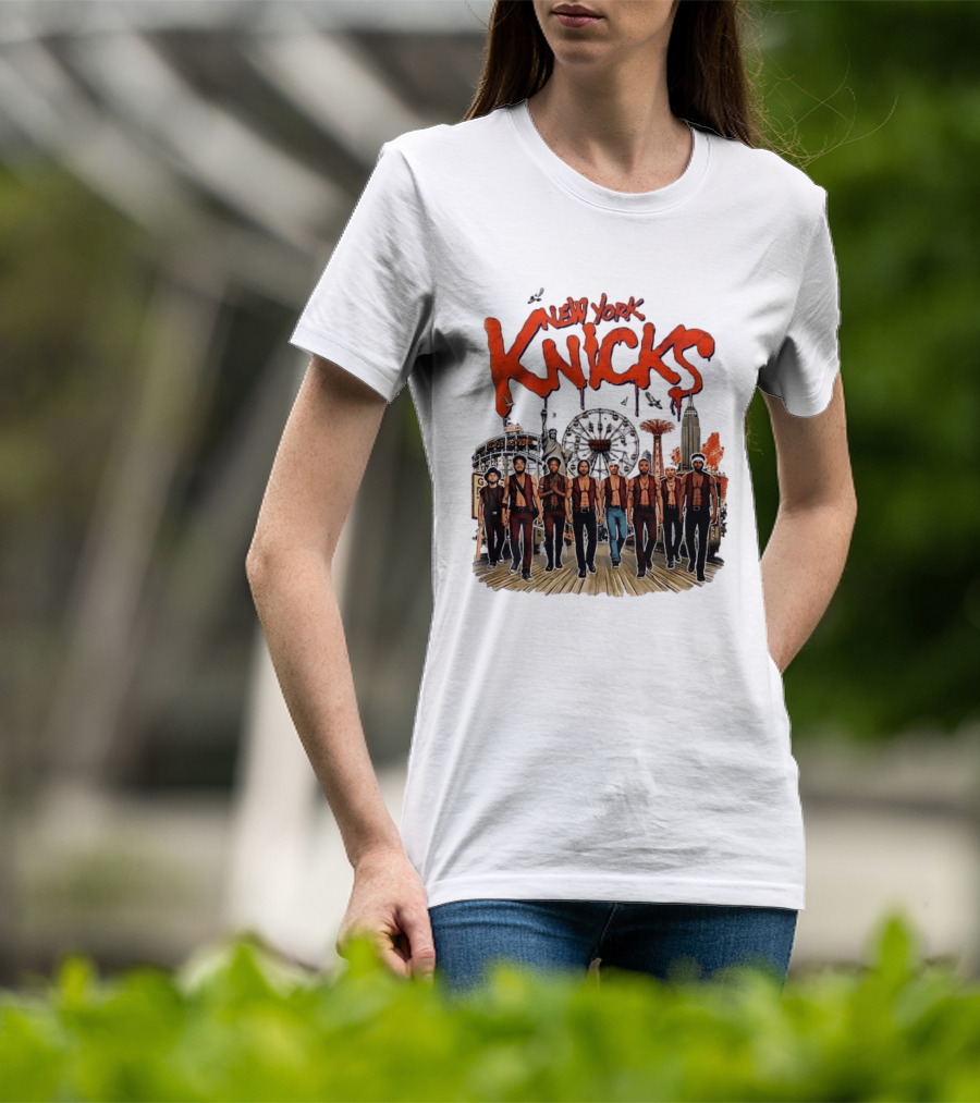 New York Knicks The Warriors Coney Island Gang Ferris Wheel Empire State Building T-Shirt