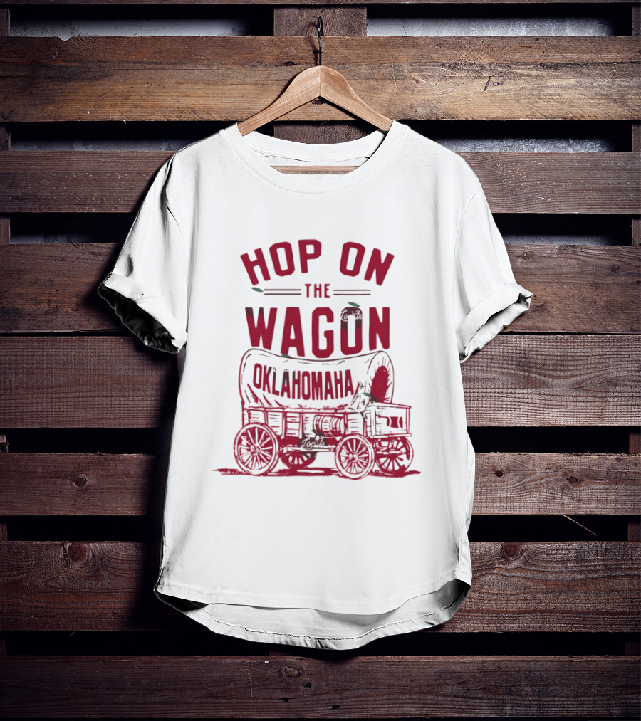 Oklahoma Sooners Baseball 2026 NCAA Hop On The Wagon Oklahomaha T-Shirt