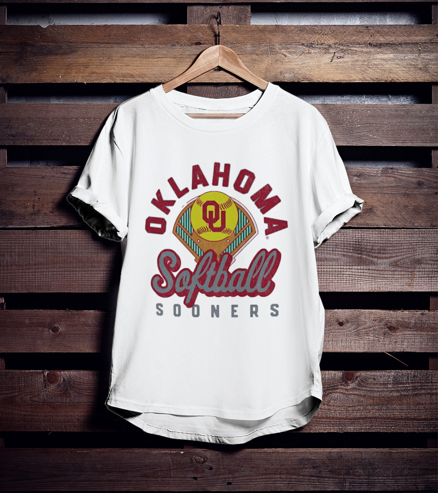 Oklahoma Sooners Softball Baseball Field Team T-Shirt