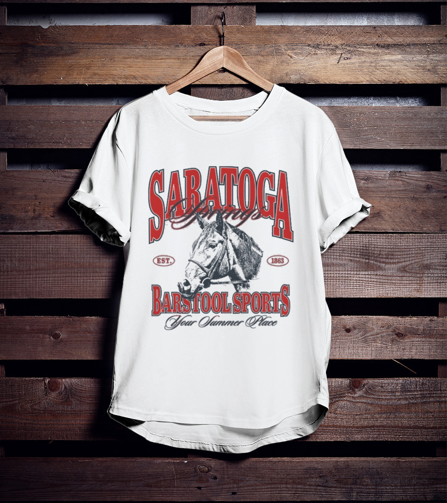 Saratoga Springs Barstool Sports Horse Racing 2026 Your Summer Place T-Shirt