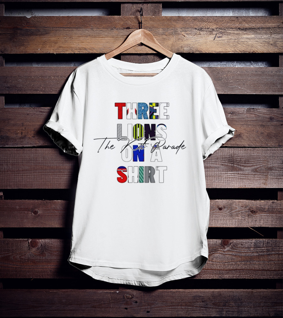 Three Lions On A The Kit Parade T-Shirt