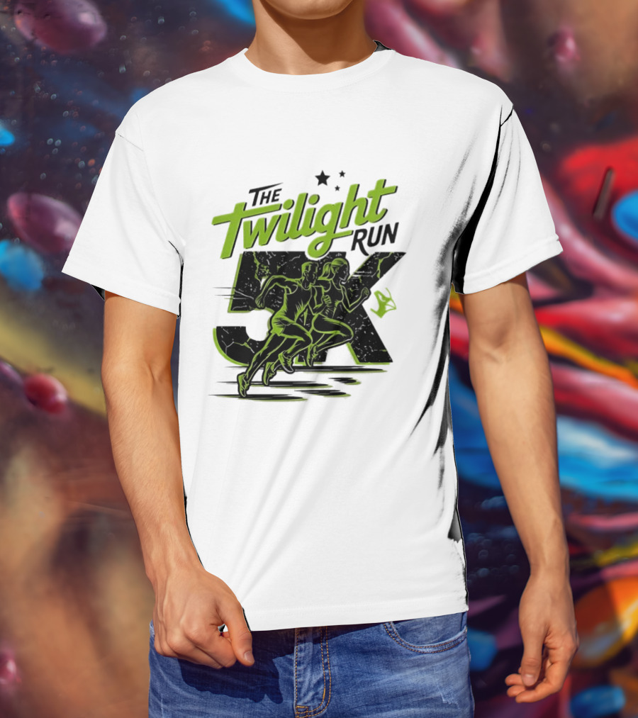 The Twilight Run 5K Runners And Stars Night Race Event T-Shirt