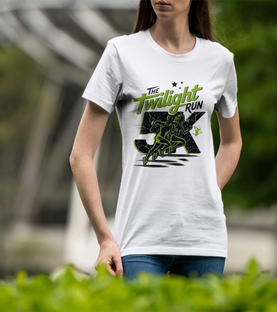 The Twilight Run 5K Runners And Stars Night Race Event T-Shirt