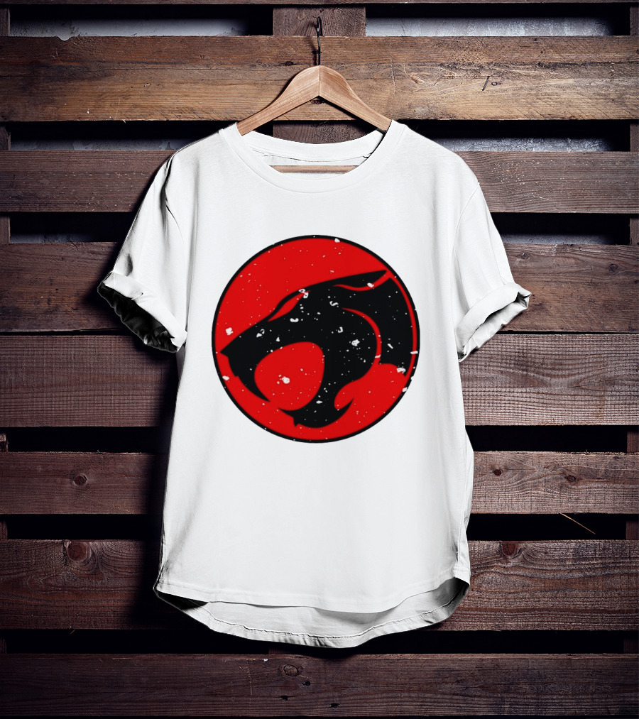 Thunder Jaguar Cat Red Circle T-Shirt