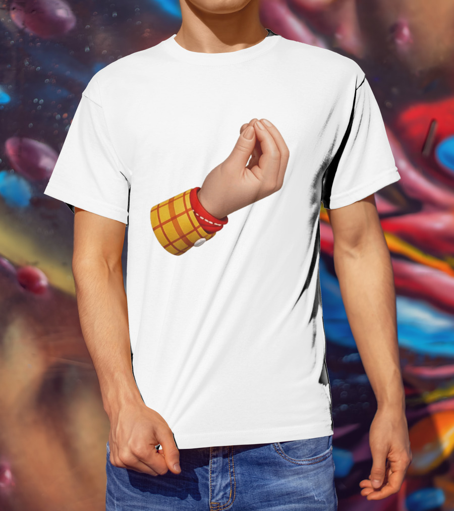 Woody's Italian Hand Gesture Pixar Character Sleeve T-Shirt