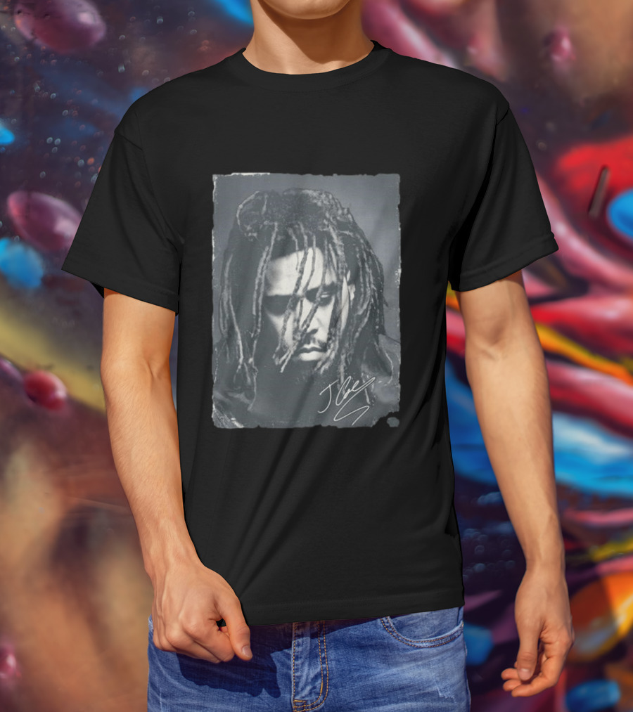 J Cole 2023 Concert Portrait Signature T-Shirt