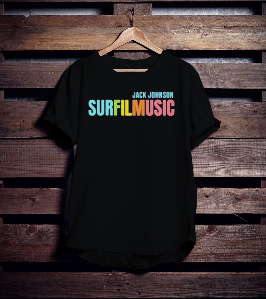 Jack Johnson Surfilmusic Tour 2026 Colorful Festival Event T-Shirt