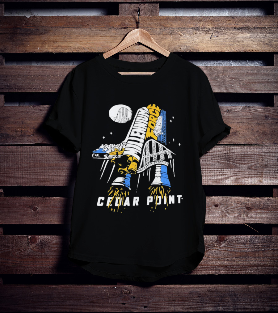 Millennium Force Roller Cedar Point Ride Adventure T-Shirt