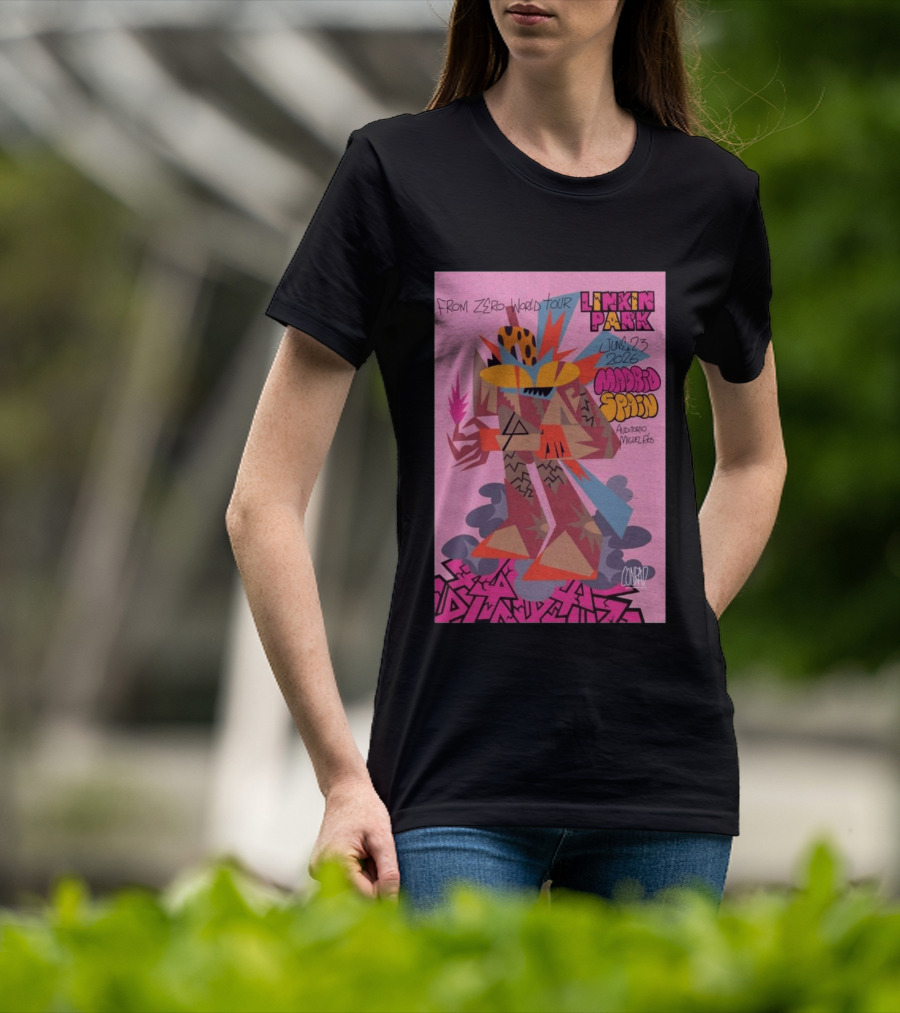 From Zero World Tour Linkin Park June 23 2026 Madrid Spain Auditorio Miguel Ríos T-Shirt