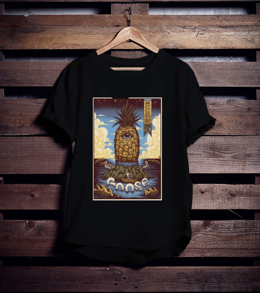 Goose June 23 24 2026 Firefly Distillery North Charleston SC Pineapple Eye Fantasy T-Shirt