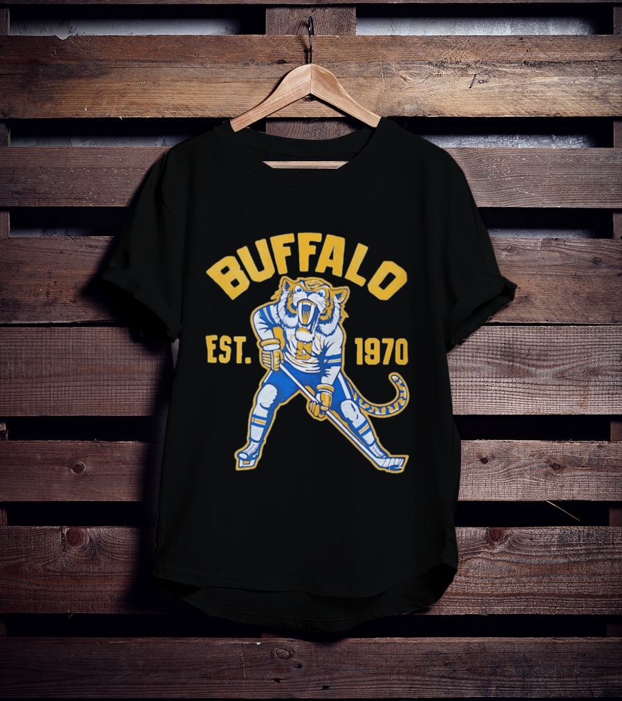 Buffalo Ice Age Hockey Tiger Est 1970 T-Shirt