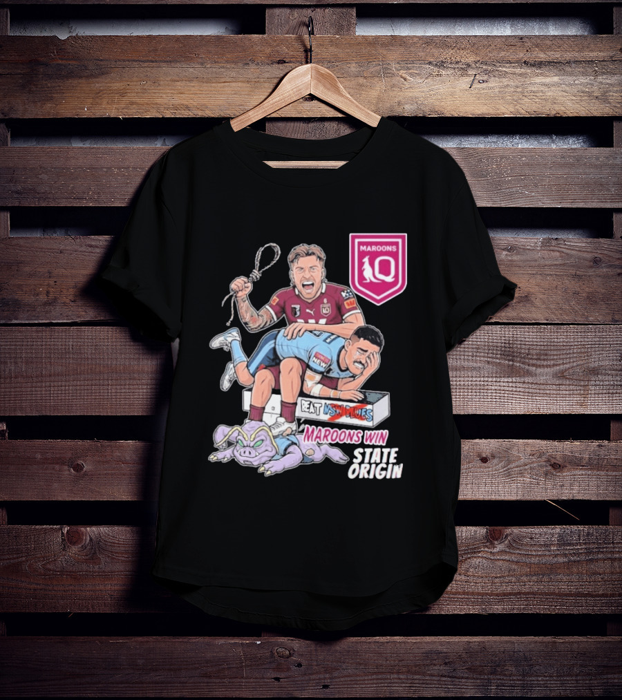 Queensland Maroons Win Over Nsw Blues State Origin Victory T-Shirt