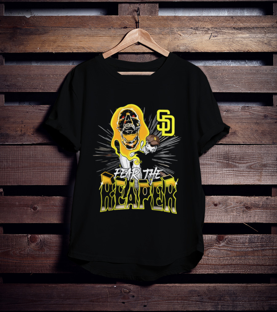 San Diego Padres Fear The Reaper Mason Miller SD Baseball T-Shirt